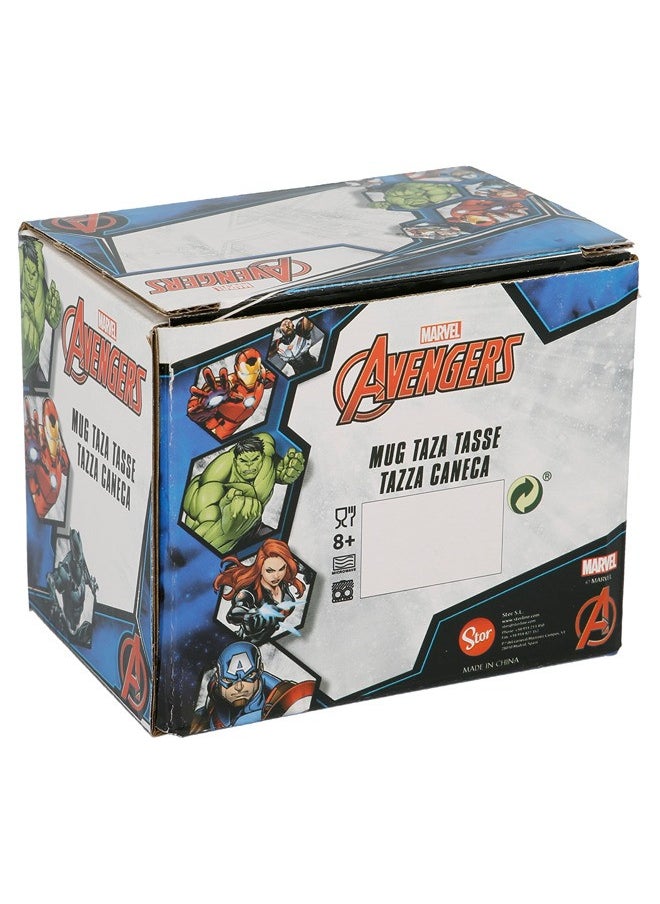 STOR - STOR Marvel Mug Ceramic Avenger Dust 240Ml With Handle| Set Of 1 Pcs Tea/Coffee Round Shape| Microwave & Dishwasher Safe, Freezer Safe | Ideal For Daily Use Coffee, Tea, Color Multicolor - Image 1