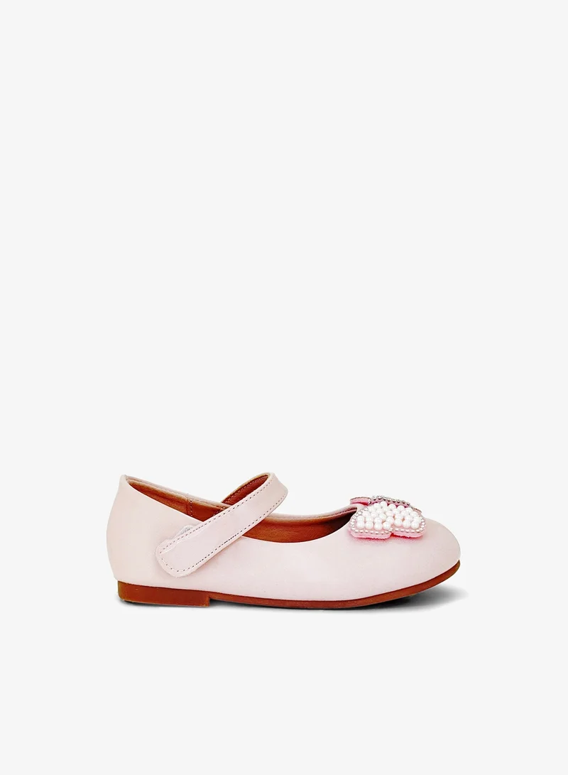 Geoomnii Geoomnii Infant Girls Ballerina Shoes – Soft Closed-Toe Flats for Baby Girls, Comfortable Daily Wear & Special Occasions