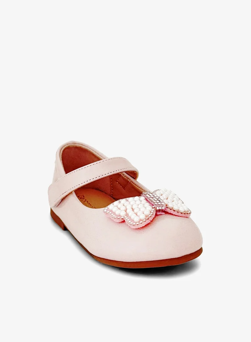 Geoomnii Geoomnii Infant Girls Ballerina Shoes – Soft Closed-Toe Flats for Baby Girls, Comfortable Daily Wear & Special Occasions