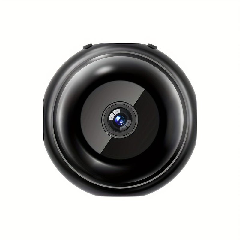 Black Smart Wireless Security Camera 2 4Ghz Indoor Wifi USB Rechargeable Pet Cam - Image 4
