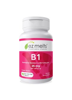 Dissolvable Vitamin B1 Supplement To Support Healthy Energy Levels Vegan B1 Vitamin Tablets Promote Overall Wellbeing Zero Sugar Thiamine B1 Supplement Vitamin B1 Thiamine Supplement