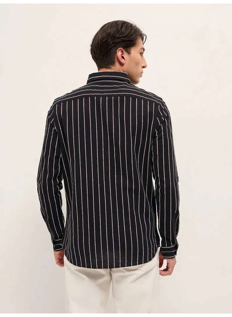THE BEAR HOUSE  Men’s Long Sleeve Shirt – Classic, Comfortable and Stylish Essential for Work, Travel or Casual Outings for Men | Best Price UAE