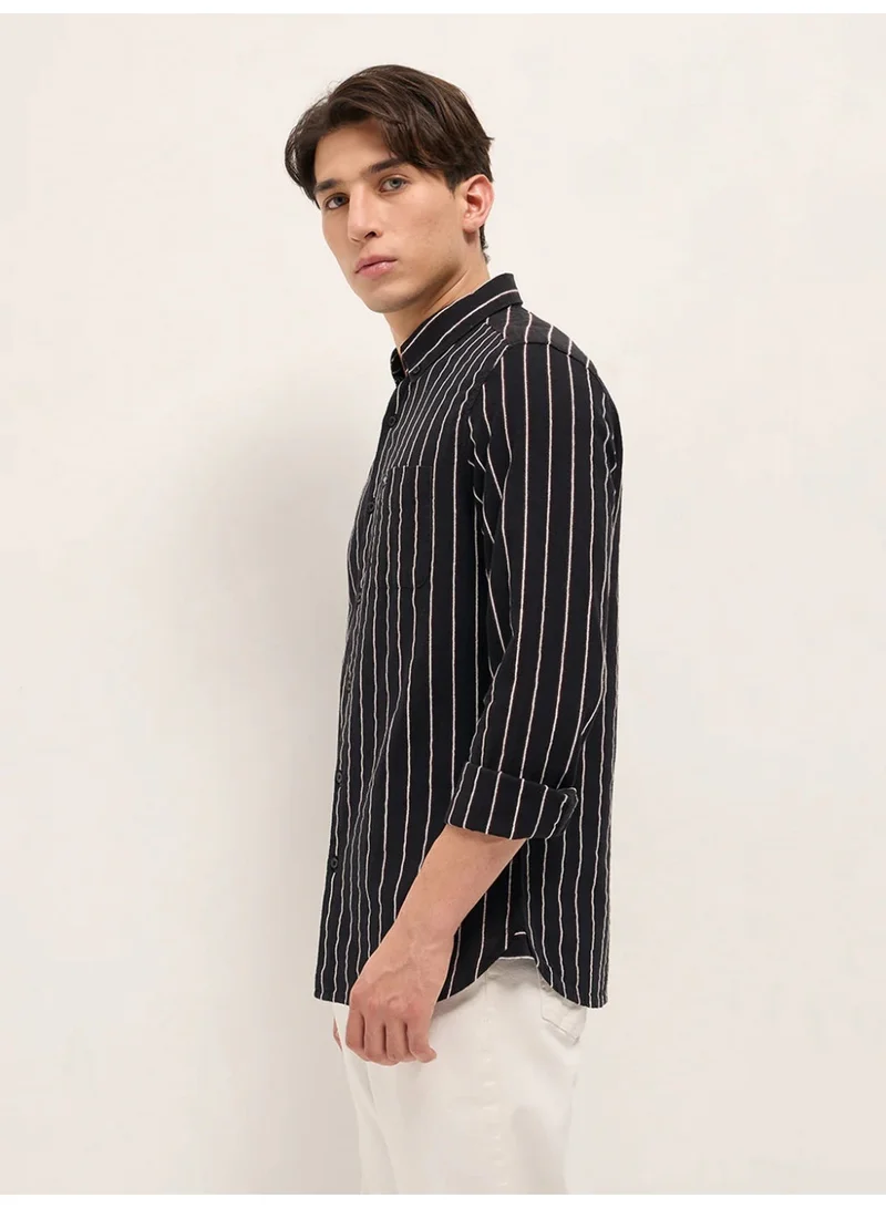 THE BEAR HOUSE  Men’s Long Sleeve Shirt – Classic, Comfortable and Stylish Essential for Work, Travel or Casual Outings for Men | Best Price UAE