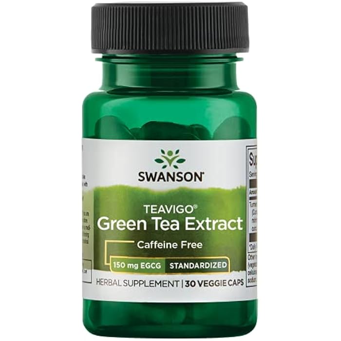 Swanson TEAVIGO GRN Tea 150MG EGCG 30VEG Cap - Image 1