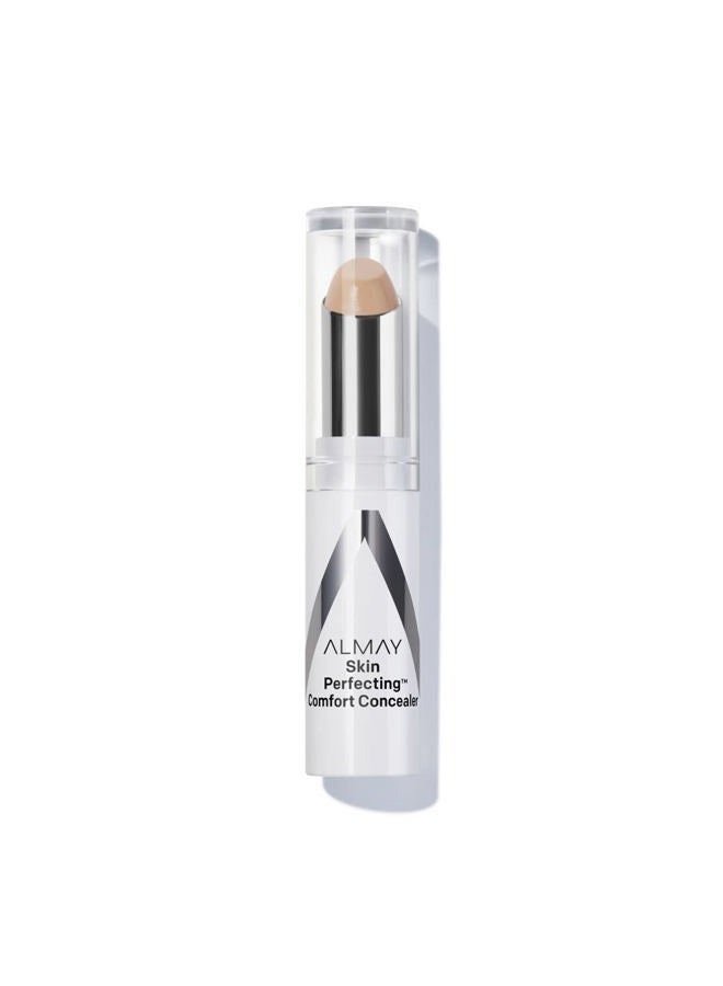 Almay Skin Perfecting Comfort Concealer, Face Makeup, Full Coverage, Natural Looking Finish, Cruelty-Free, Hypoallergenic, Dermatologist Tested, 120 Light, 1 Count - Image 1
