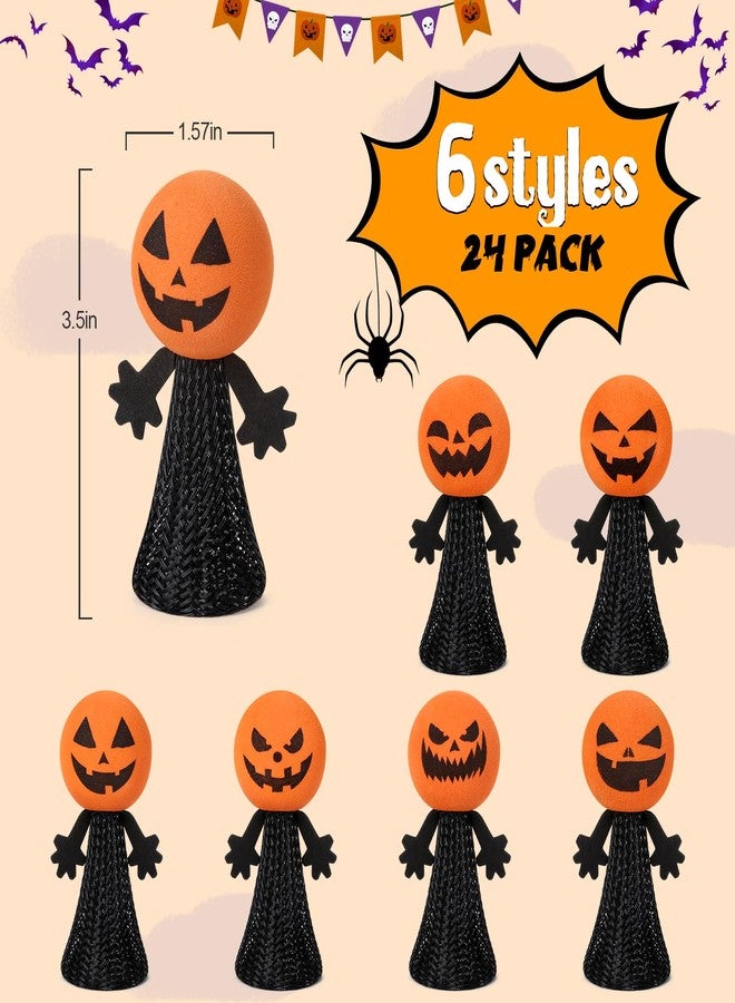 OCHIDO Halloween Party Favors Toys for Kids Girls Boys - 24 Pcs Jumping Popper Spring Launchers Toy, Bouncy Novelty Toy ,Classroom Prizes,Halloween Trick or Treating Goodie,Treat Bags Gifts Fillers Bulk - Image 2