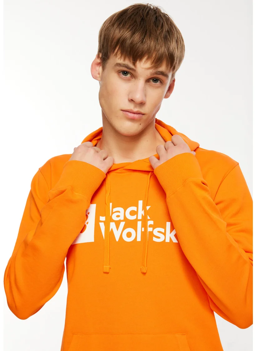 Jack Wolfskin Orange Men's Hooded Sweatshirt Arthur Hoody M