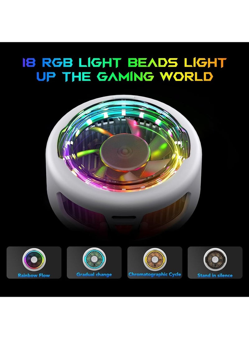 Black Shark Magnetic  Cooler 6 Magnetic Phone Cooler – 25W ICECOLD Cooling Fan with RGB Lighting, Smart App Control, Ultra-Quiet Design for iPhone Magnetic Series, iPad & Gaming Smartphones - Image 5