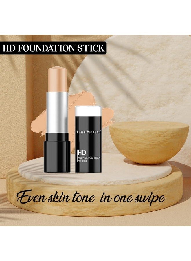 كالرسينس كريم أساس Coloressence Matte Finish Hd Stick لإضاءة البشرة بتغطية كاملة مع تركيبة مرطبة للغاية لجميع أنواع البشرة - بيج وردي، 1 قطعة - Image 2