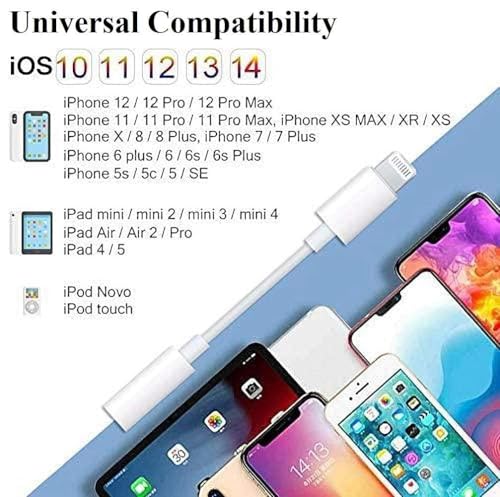 esbeecables Lightning to 3.5 mm Headphone Jack Adapter, [Apple MFi Certified] 3 Pack iPhone 3.5mm Headphones/Earphones Aux Audio Dongle Adapter Compatible for 14 13 12 11 XS XR X 8 7, Support All iOS - Image 4