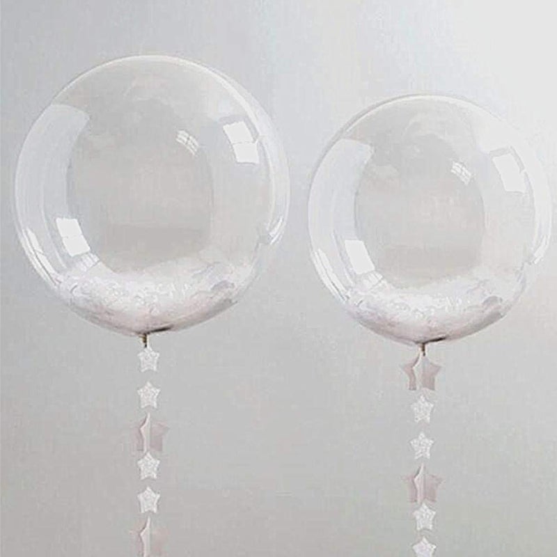 UZER Bobo Balloons 50 Packs, 20 Inch Helium Style Transparent Bubble Clear Balloons for LED Light Up Decoration, Gifts for Christmas,Wedding,Birthday Party Decorations (LED String Not Included) - Image 5