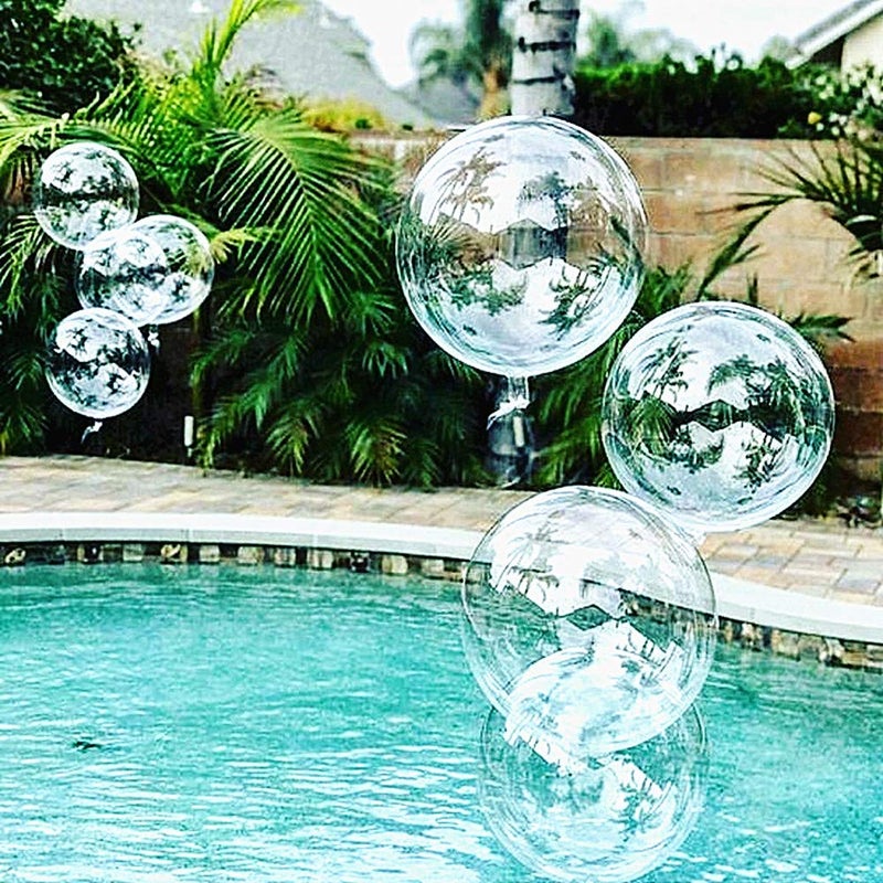 UZER Bobo Balloons 50 Packs, 20 Inch Helium Style Transparent Bubble Clear Balloons for LED Light Up Decoration, Gifts for Christmas,Wedding,Birthday Party Decorations (LED String Not Included) - Image 4