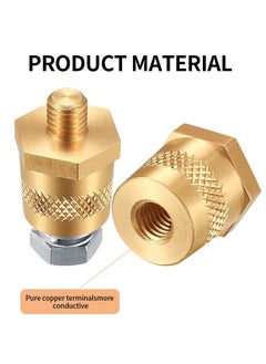 Excefore EXCEFORE Battery Terminal Connectors Set, Side Post Battery Terminal Bolt Compatible with Other Accessories to Battery, for M8 Top Side Post Threaded Terminal Charging Post Extender Adaptor  - Image 4