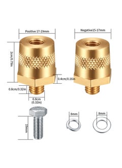 Excefore EXCEFORE Battery Terminal Connectors Set, Side Post Battery Terminal Bolt Compatible with Other Accessories to Battery, for M8 Top Side Post Threaded Terminal Charging Post Extender Adaptor  - Image 5