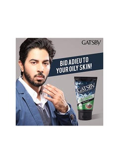 GATSBY GATSBY Cooling Face Wash - Oil Control For Deep Cleansing Contains Clay Powder Powered With Micro Scrub Beads 100gm  - Image 3