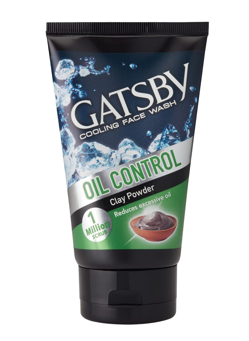 GATSBY Cooling Face Wash - Oil Control For Deep Cleansing Contains Clay Powder Powered With Micro Scrub Beads 100gm - pzsku/Z64D64DEC97D6BD067DE3Z/45/_/1713867168/e2099a88-cdef-47e9-986e-776922fd4e84