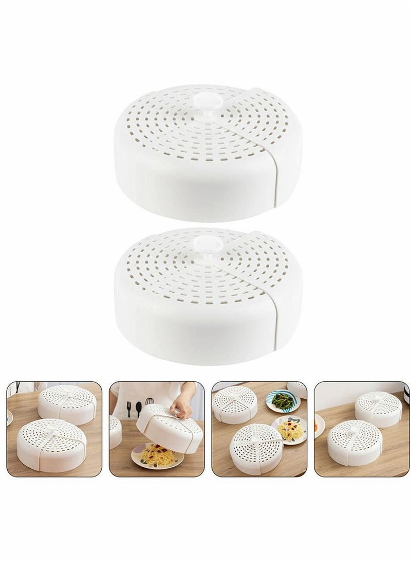 Y&D Food Covers, 10-Inch (Pack of 2) Portable Household Folding Fly-Proof Vegetable Cover, Plastic Cake Covers Net to Keep Bugs and Flies Away from at Home  - Image 3