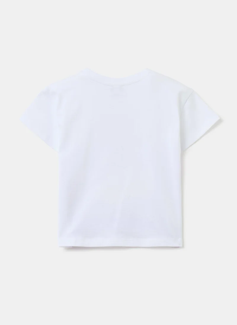 او في اس T-Shirt With Bugs Bunny And Lola Print And Diamantés