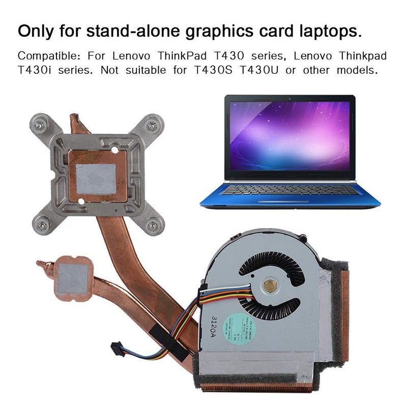 klarako Replacement CPU Cooling Fan Compatible with T430 Series, New CPU Cooling Heatsink Fan for T430,5-pin, Fast Heat Dissipation,with Maintenance and Disassembly Tools - Image 2