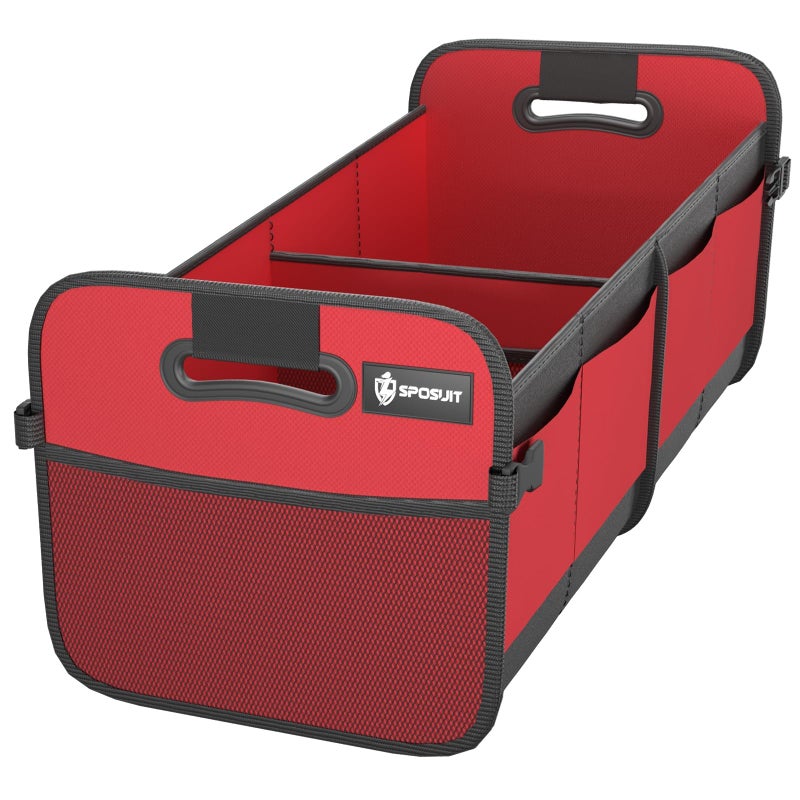 Sposuit Trunk Organizer for Car - 70L Collapsible Car Storage with 11 Pockets & Reinforced Handles, SUV Trunk Organizers for Grocery Cargo - Image 1