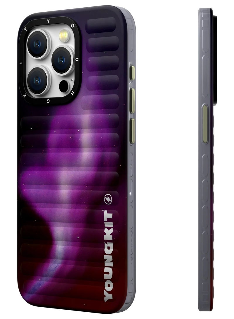 YOUNG KIT YOUNG KIT Aurora Luggage Magsafe iPhone 15 Pro Max 6.7 -inch - Purple Foxfire color  - Image 2