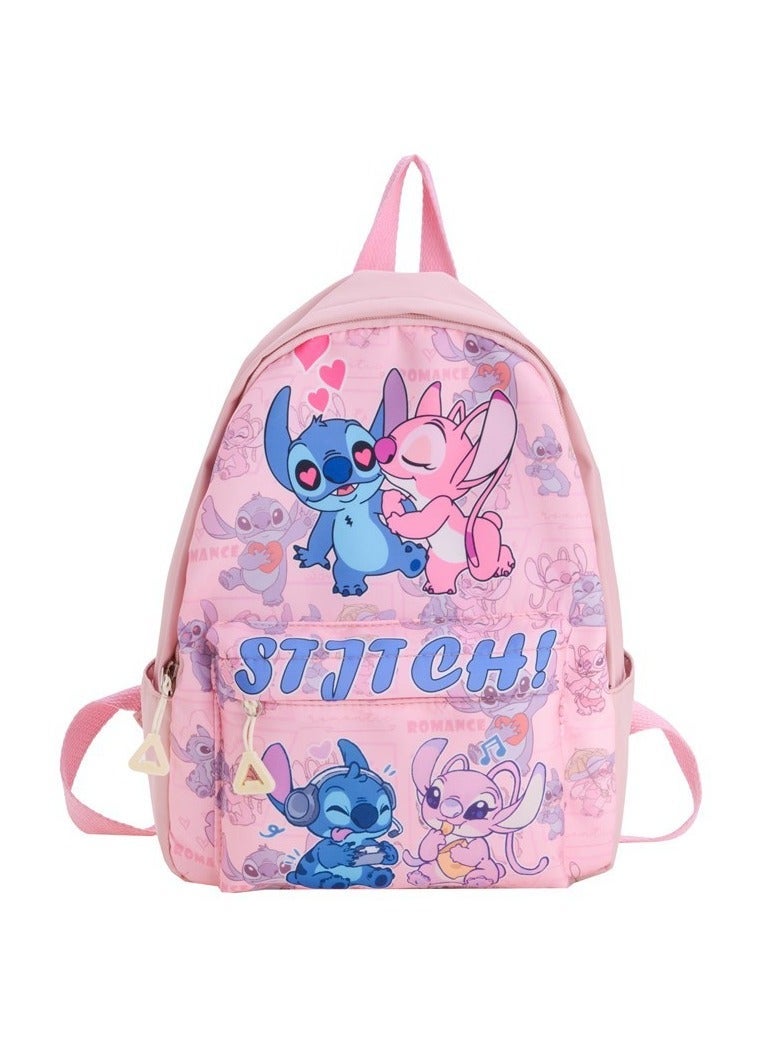 Stitch Children's Large Capacity Schoolbag Boys And Girls Cute Cartoon Backpack Outdoor Leisure Backpack - Image 4