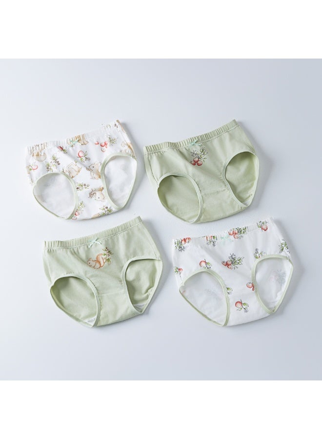 KUYING New Comfortable Skin friendly Breathable Underwear Set 0f 4