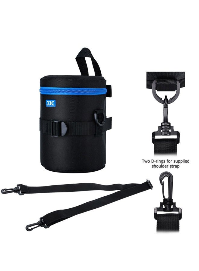 JJC Medium Camera Lens Pouch Carrying Case for Canon EF 24-70mm F/2.8L II, EF 85mm F/1.2L II, EF 50mm F/1.2L USM, Tamron SP 70-300mm F/4-5.6 A005 & Di VC USD,FE 90mm F/2.8 macro & Lens below 3.9 x 6.5'' - Image 4