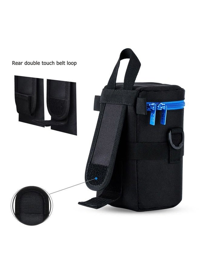 JJC Medium Camera Lens Pouch Carrying Case for Canon EF 24-70mm F/2.8L II, EF 85mm F/1.2L II, EF 50mm F/1.2L USM, Tamron SP 70-300mm F/4-5.6 A005 & Di VC USD,FE 90mm F/2.8 macro & Lens below 3.9 x 6.5'' - Image 3