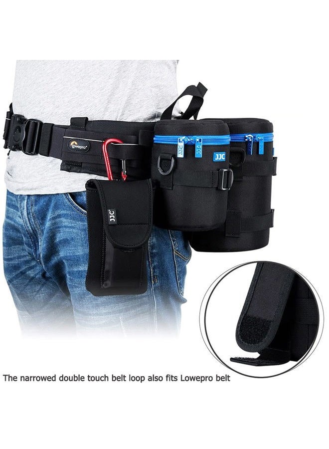 JJC Medium Camera Lens Pouch Carrying Case for Canon EF 24-70mm F/2.8L II, EF 85mm F/1.2L II, EF 50mm F/1.2L USM, Tamron SP 70-300mm F/4-5.6 A005 & Di VC USD,FE 90mm F/2.8 macro & Lens below 3.9 x 6.5'' - Image 5