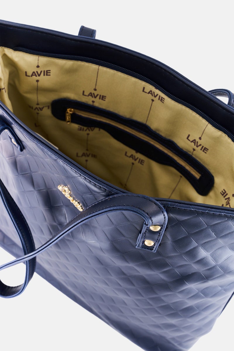 Lavie حقيبة توت بشعار العلامة التجارية للنساء، كحلي - Image 3