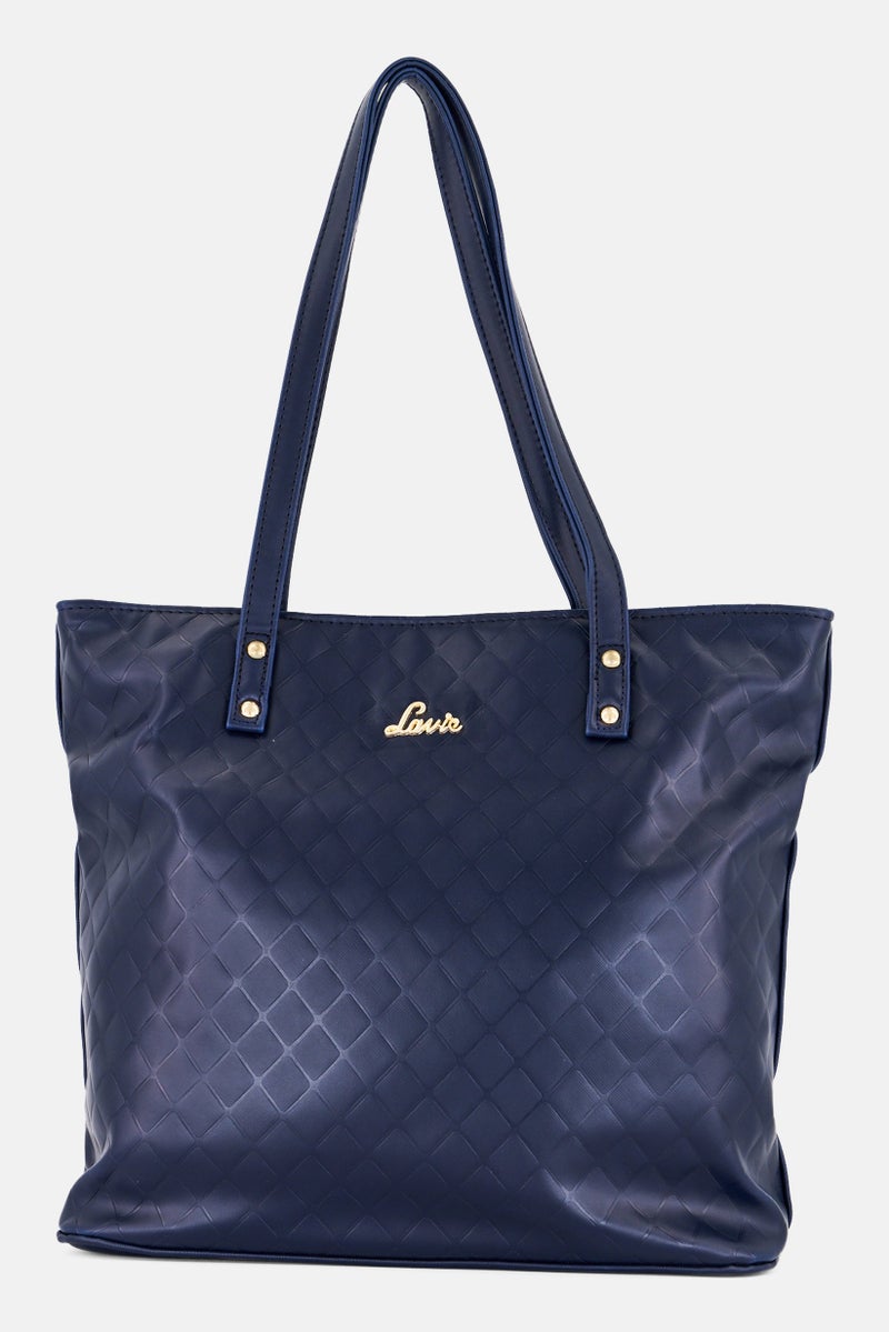 Lavie حقيبة توت بشعار العلامة التجارية للنساء، كحلي - Image 1