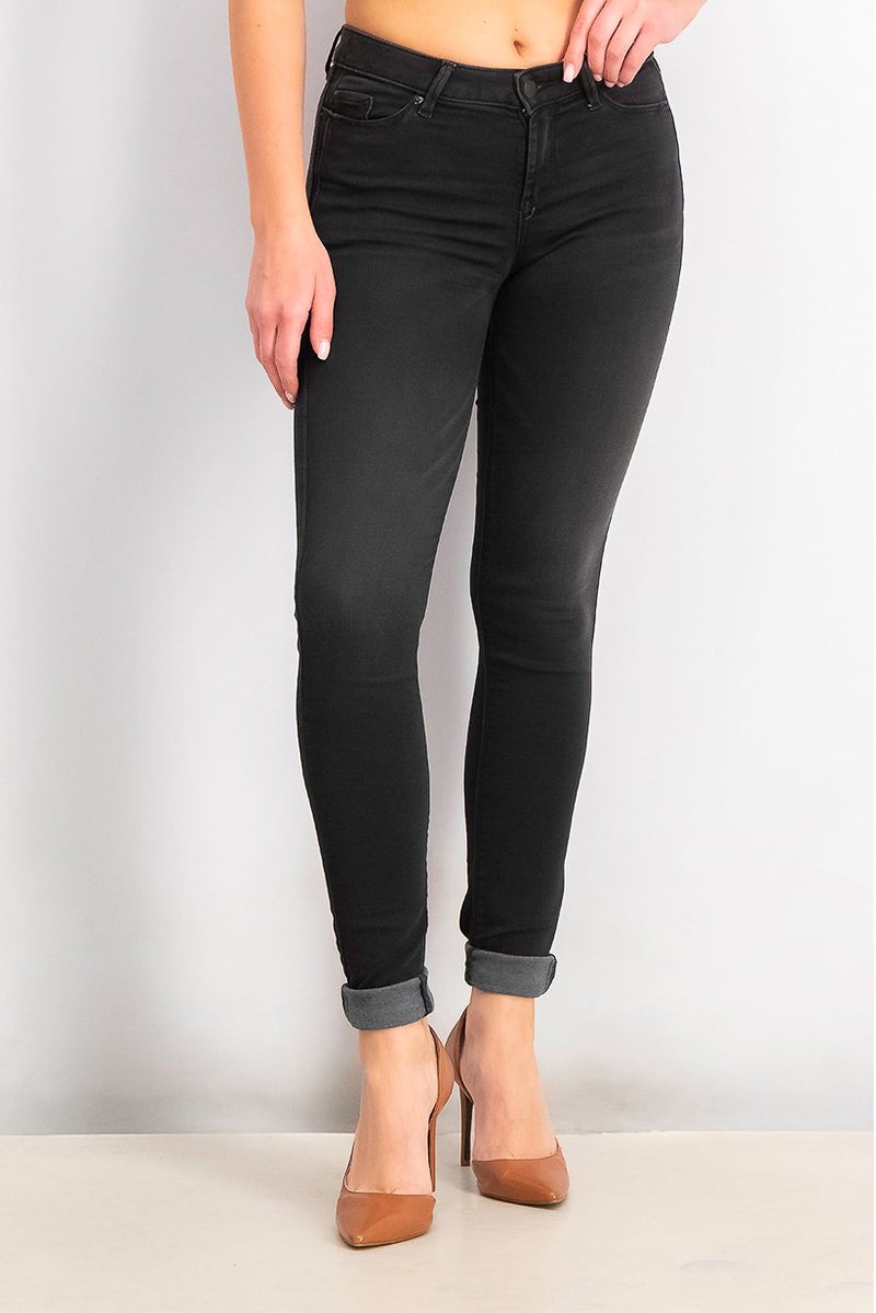 ESPRIT Women Skinny Fit Wash Jeans, Black - Image 1
