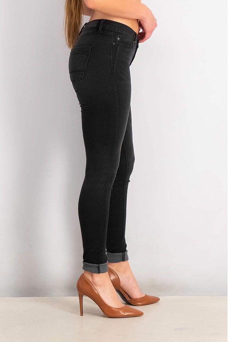 ESPRIT Women Skinny Fit Wash Jeans, Black - Image 4