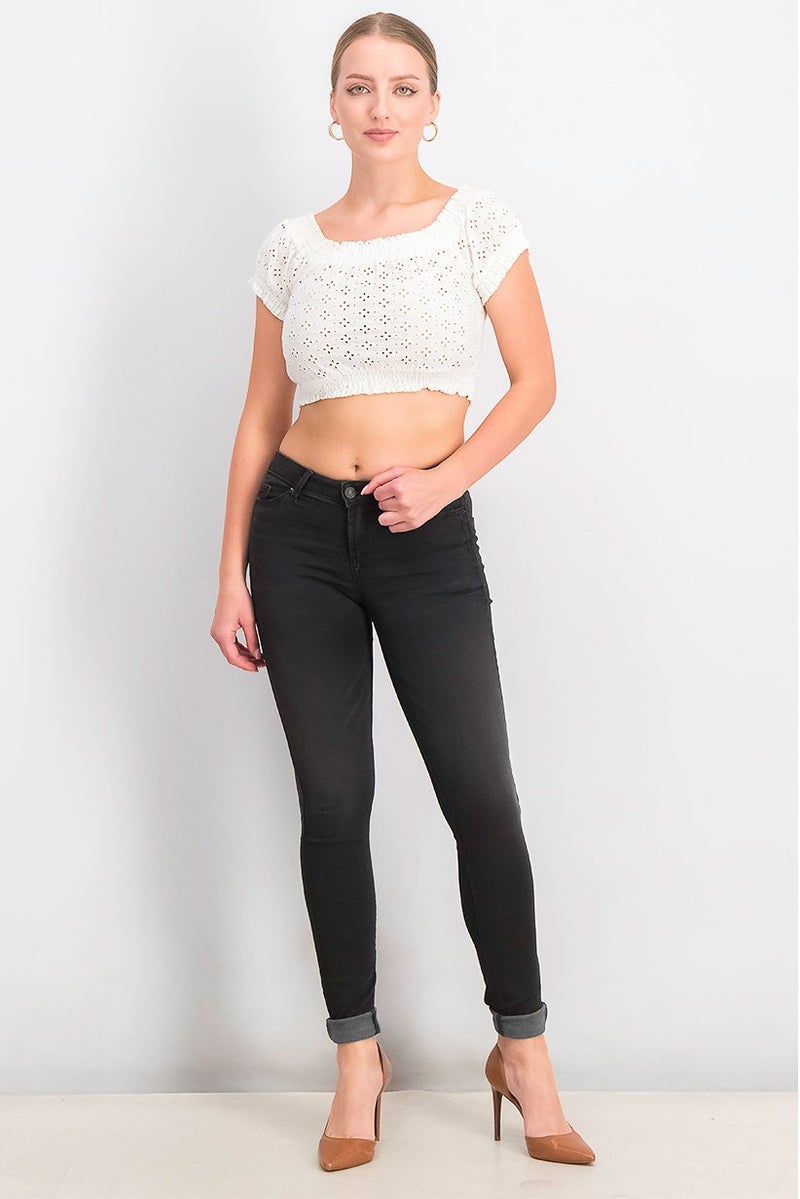 ESPRIT Women Skinny Fit Wash Jeans, Black - Image 2