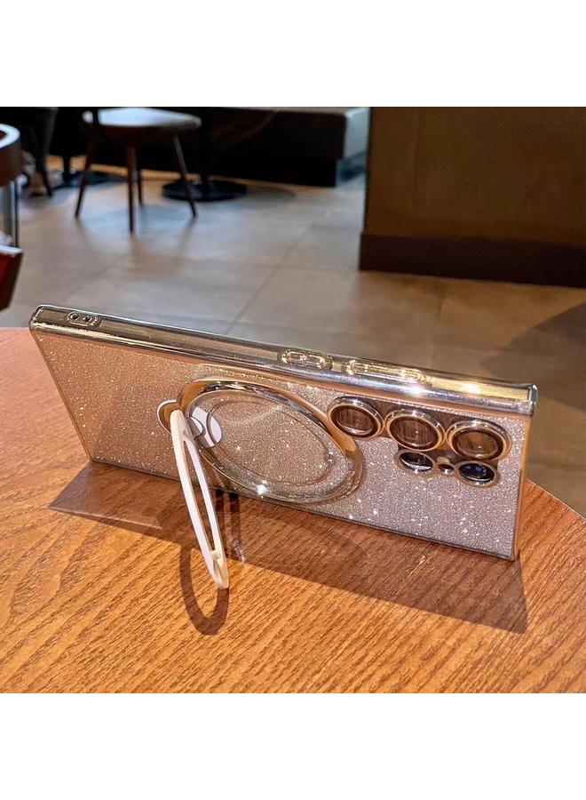 erorex Case For Samsung Galaxy A13 4G Rotation MagSafe Holder Gradient Glitter TPU Phone Case - Image 4