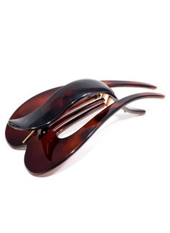 Parcelona Parcelona French Pelican Tortoise Shell 5" Celluloid No Slip Grip Beak Hair Claw Clips for Women 