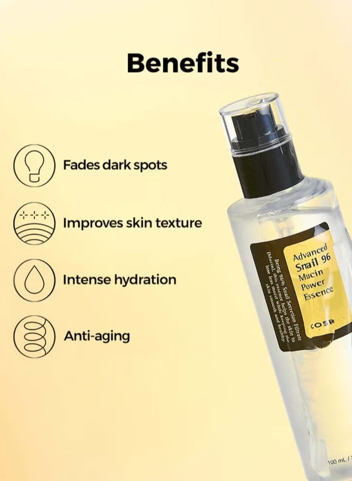 SNAIL Advanced Snail 96 Mucin Power Essence 100ml - Image 4