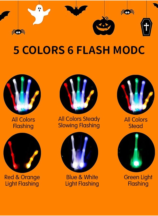 GROIC - Led Gloves, Flashing Light Up Gloves, LED Light Glow Gloves Cool Fun Toys , Light-up Party, Costume Party Favors for Age 3-12 Kids Teens - Image 1