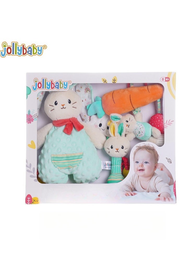 Jollybaby Newborn Soothing Gift Box Set - Soothing Doll Hand Ringed Car Hanging Full Moon Gift Box  - Image 1