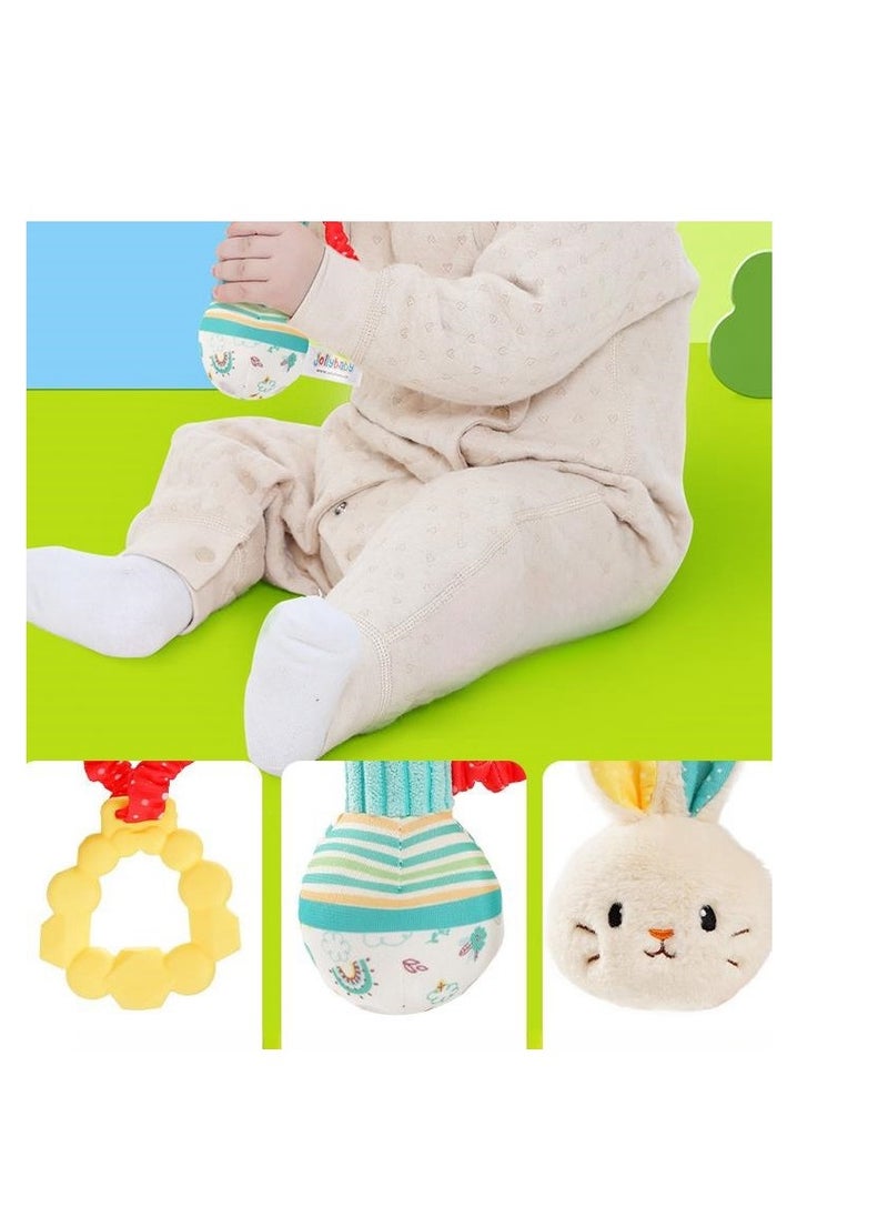 Jollybaby Newborn Soothing Gift Box Set - Soothing Doll Hand Ringed Car Hanging Full Moon Gift Box  - Image 5