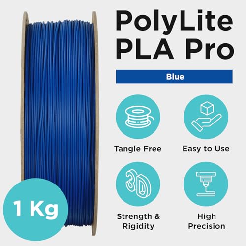Polymaker PLA PRO Filament 1.75mm 1kg, Tough & High Rigidity Blue 3D Printing Filament, PolyLite PLA PRO 3D Printer Filament 1.75mm, Print with Most 3D Printers - Image 5