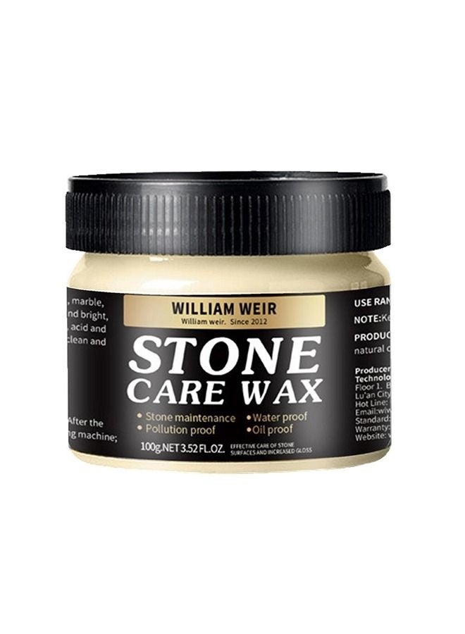 WILLIAM WEIR Stone Care Wax Furniture Polish and Restoration Stone Seasoning, Suit for Marble Furniture, Ceramic Tiles, Stone Floor, Stone Walls, Stone Polish Protection - Image 2