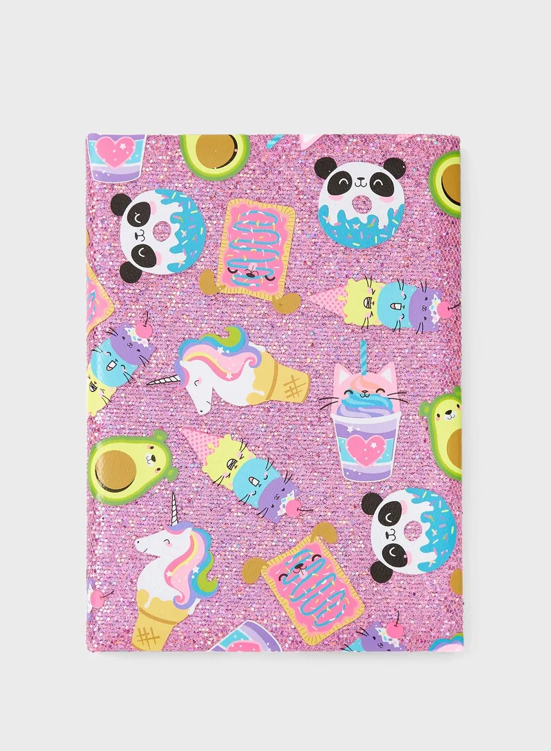 Claires Sweetimals Glitter Journal