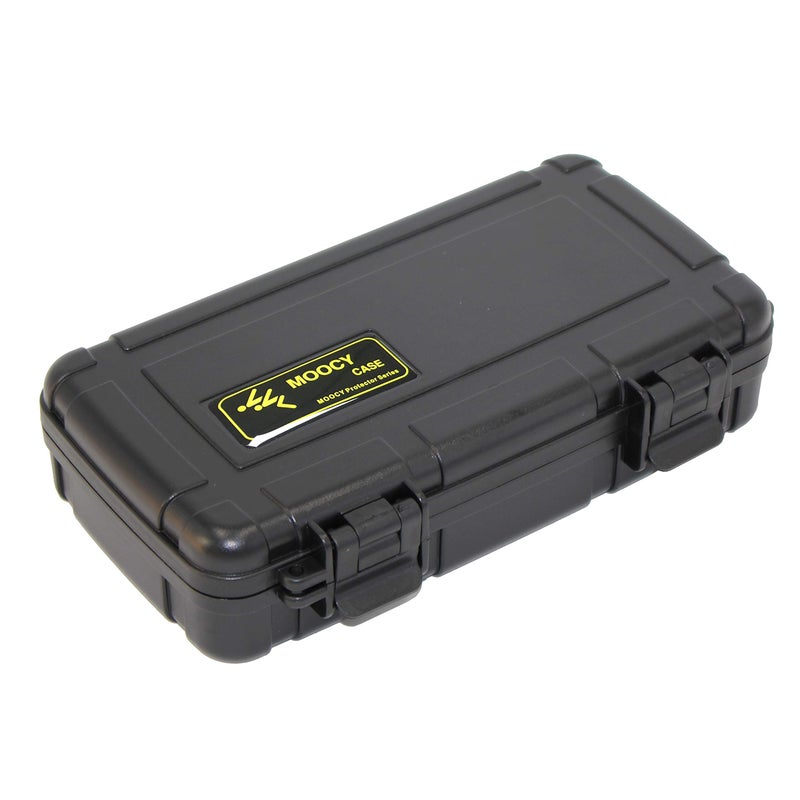 MOOCY 8" Small Hard Case with Pluck Foam Insert, 8.6 x 4.9 x 1.9 Inch - Watertight Airtight Plastic Box for Tools/Glass Testing Equipment/EDC Gears, Portable for Fishing/Kayaking/Cycling - Image 1