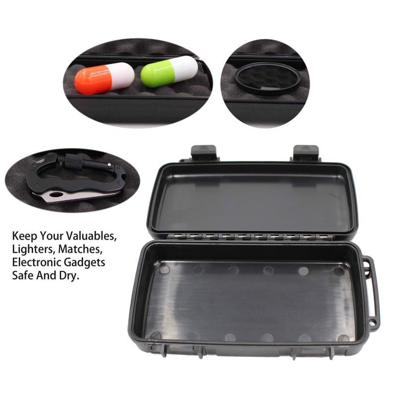 MOOCY 8" Small Hard Case with Pluck Foam Insert, 8.6 x 4.9 x 1.9 Inch - Watertight Airtight Plastic Box for Tools/Glass Testing Equipment/EDC Gears, Portable for Fishing/Kayaking/Cycling - Image 4