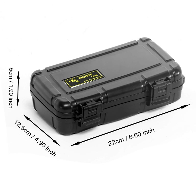 MOOCY 8" Small Hard Case with Pluck Foam Insert, 8.6 x 4.9 x 1.9 Inch - Watertight Airtight Plastic Box for Tools/Glass Testing Equipment/EDC Gears, Portable for Fishing/Kayaking/Cycling - Image 5