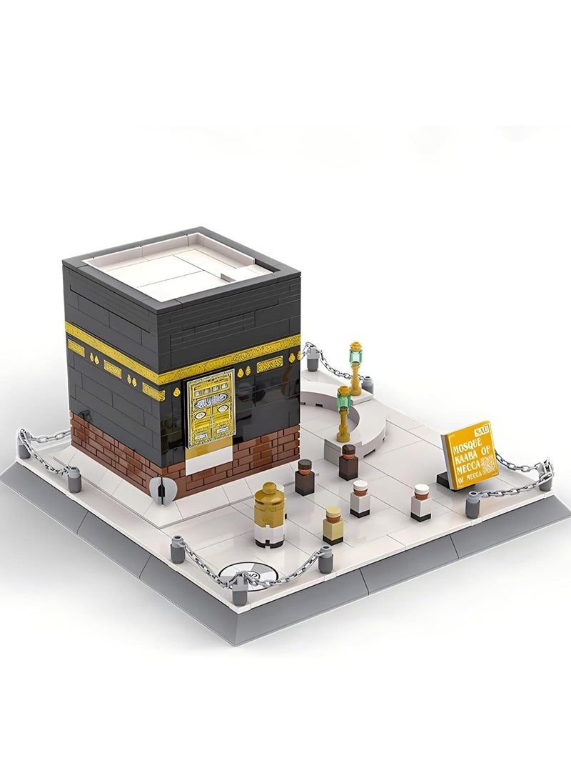 null - Islamic Mosque Kaaba Architectural Model Building Block Sets with 446 Pieces - Muslim Bricks Toy Hajj Kit Eid Gifts for Kids - Image 1