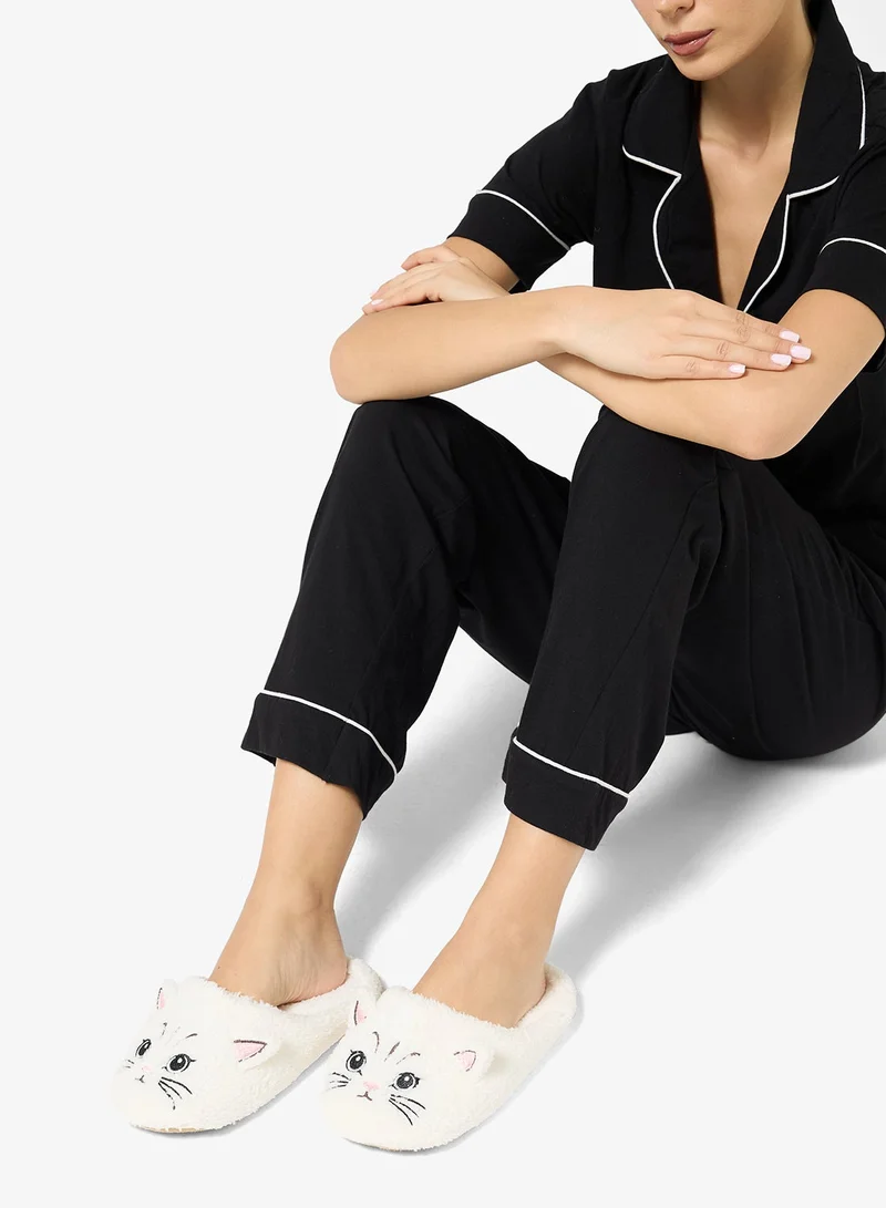 جينجر شبشب غرفة نوم فرو صناعي مريح