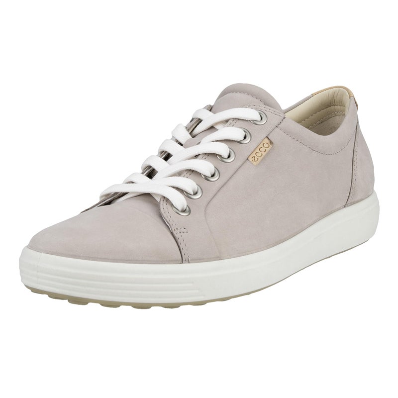 ECCO Womens Soft 7 Sneaker Grey Rose Nubuck 665